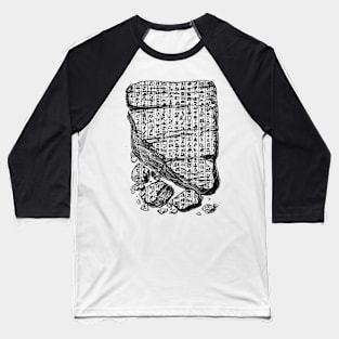 Retro Hieroglyphs Baseball T-Shirt